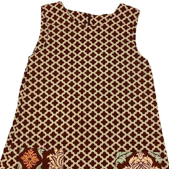 Just Ducky Girls Brown and Mint Green Sleeveless Dress Size 10 - Picture 2 of 9